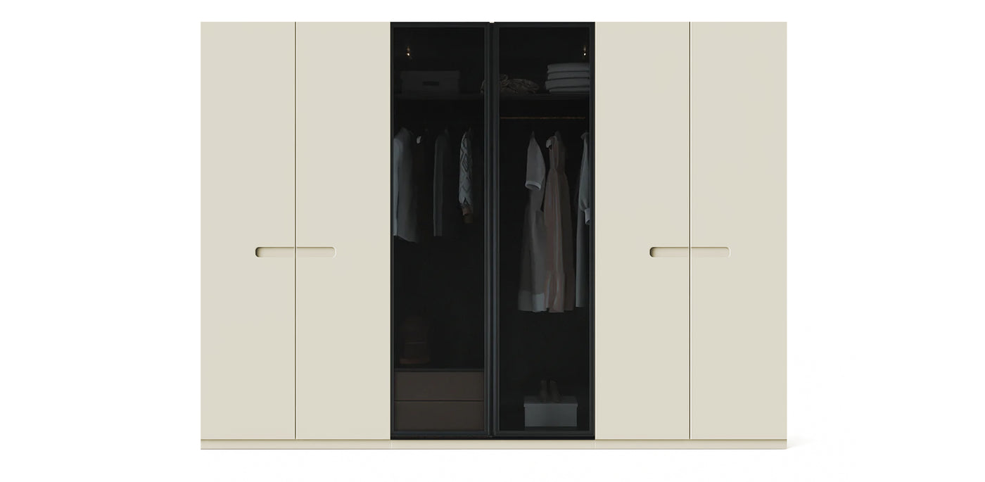 Gloam Triple Glass / Lacquered Wardrobe