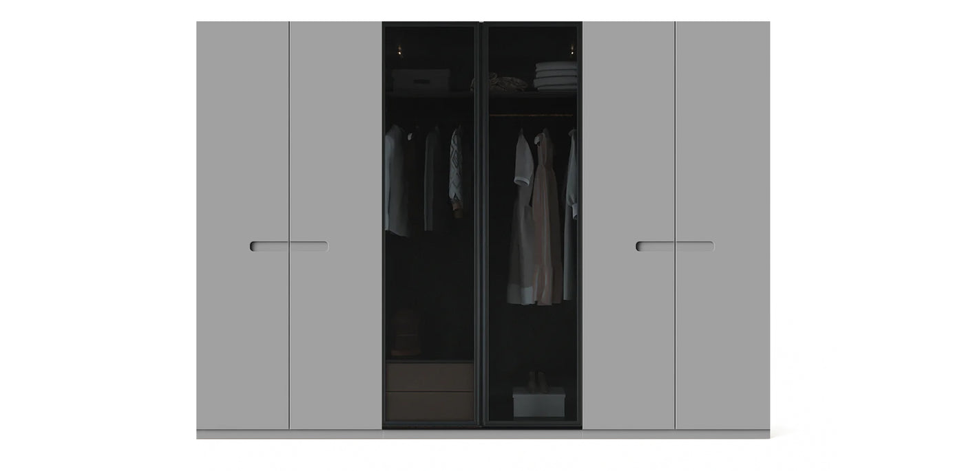 Gloam Triple Glass / Lacquered Wardrobe