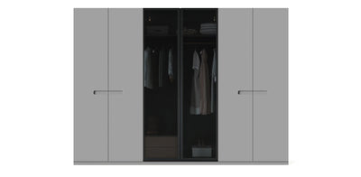 Gloam Triple Glass / Lacquered Wardrobe