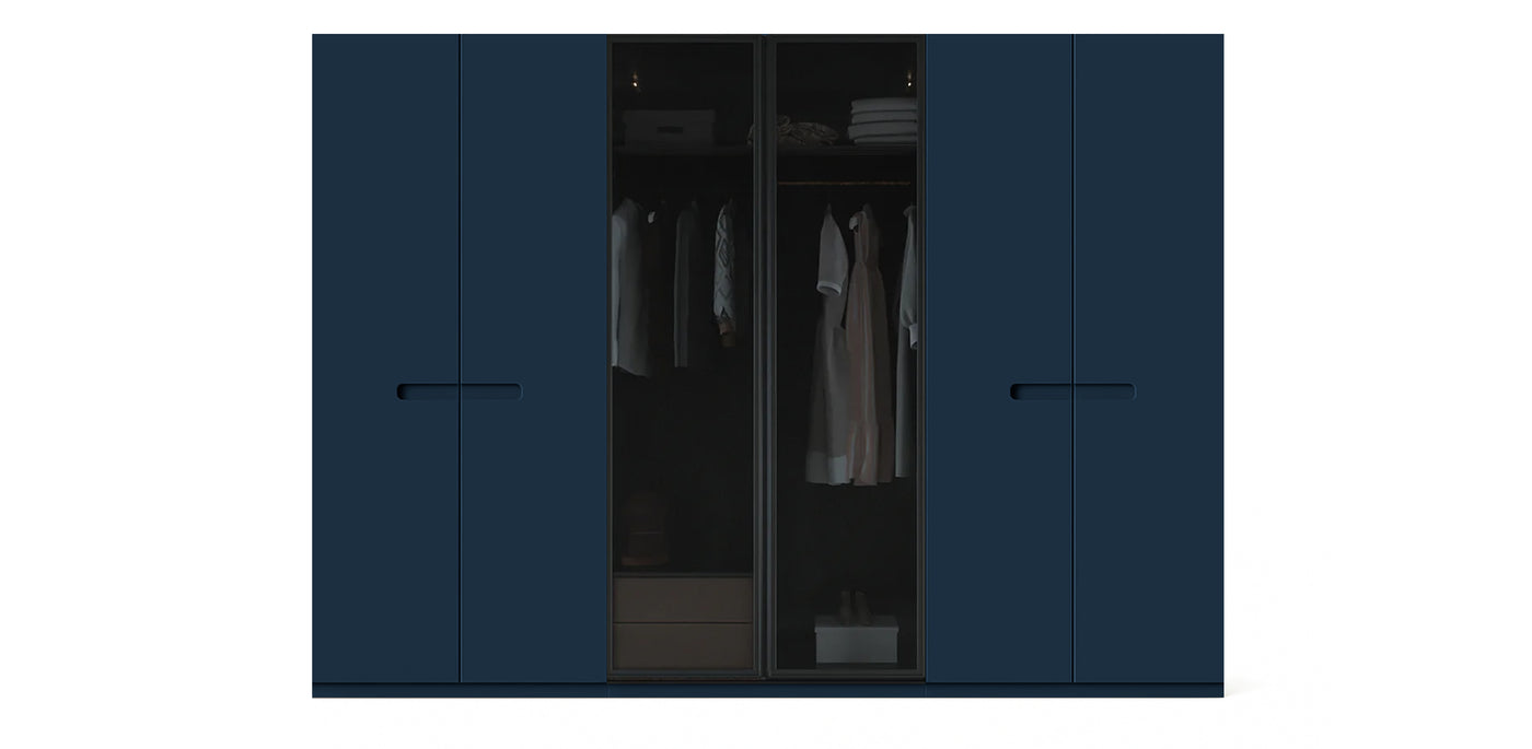 Gloam Triple Glass / Lacquered Wardrobe