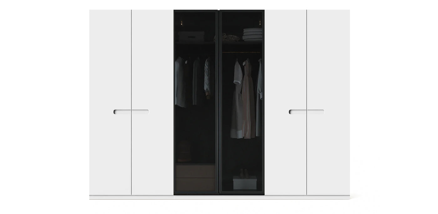 Gloam Triple Glass / Lacquered Wardrobe