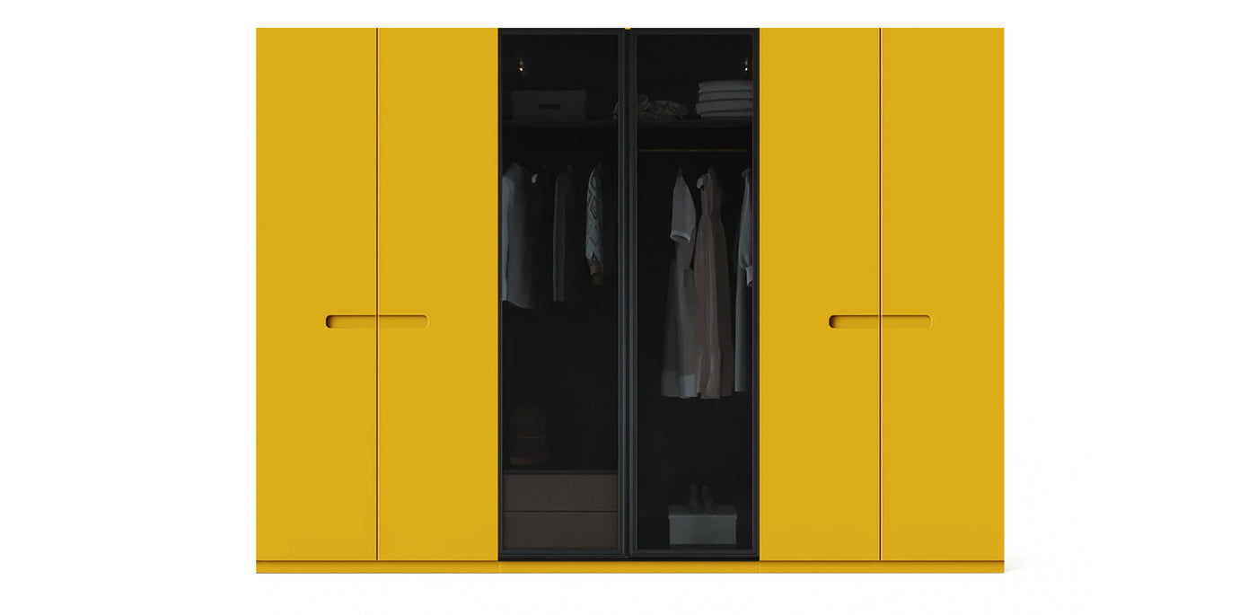 Gloam Triple Glass / Lacquered Wardrobe