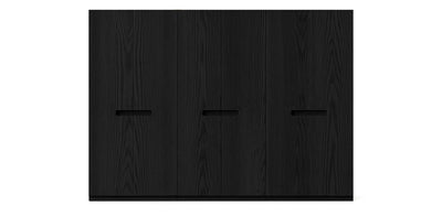 Gloam Triple Natural Veneer Wardrobe
