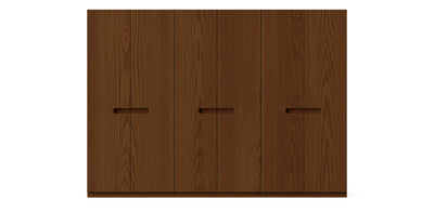 Gloam Triple Natural Veneer Wardrobe