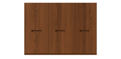 Gloam Triple Natural Veneer Wardrobe