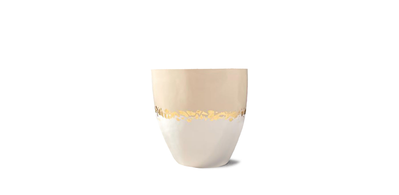 Gold Beige Pot