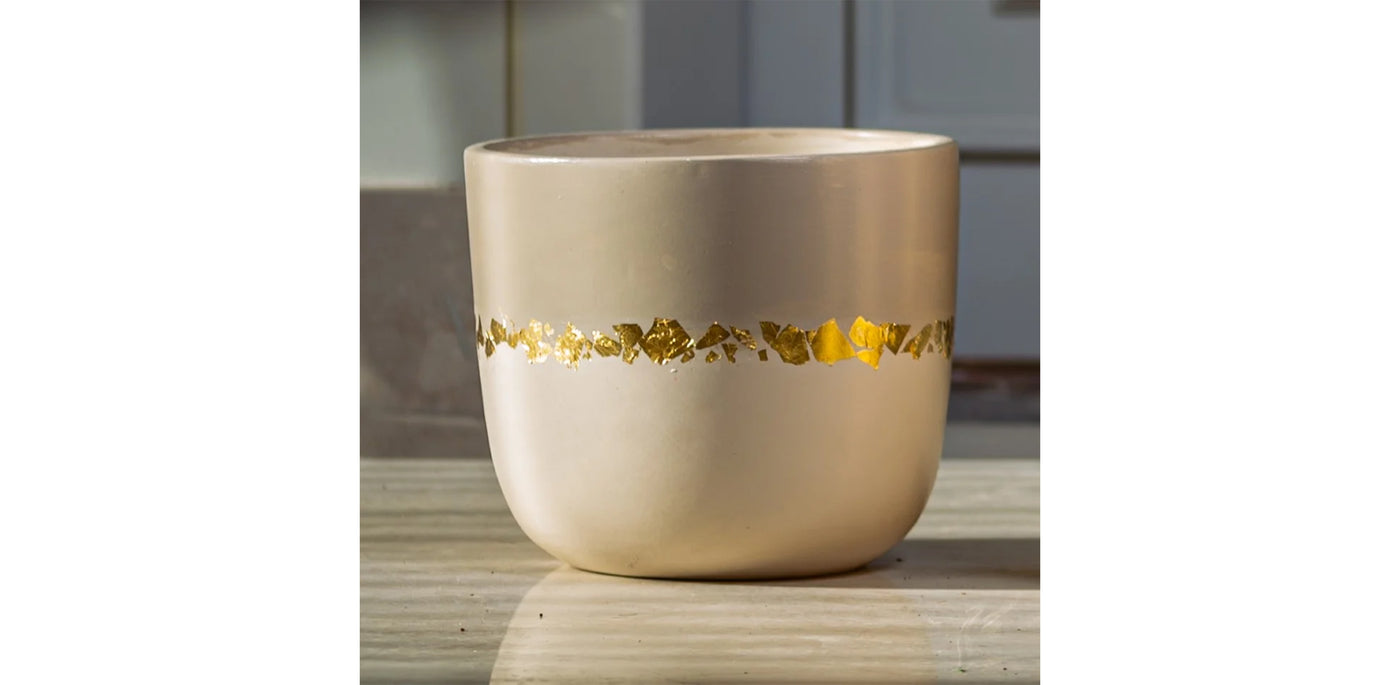 Gold Khaki Pot