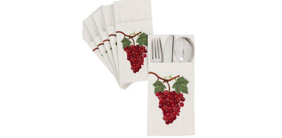 Grapevine Cutlery Sleeve Set