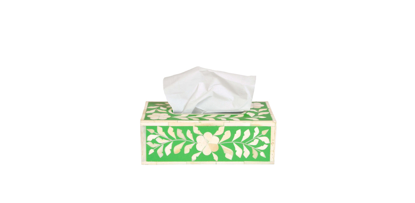 Green Moroccan 1 Tissue Box