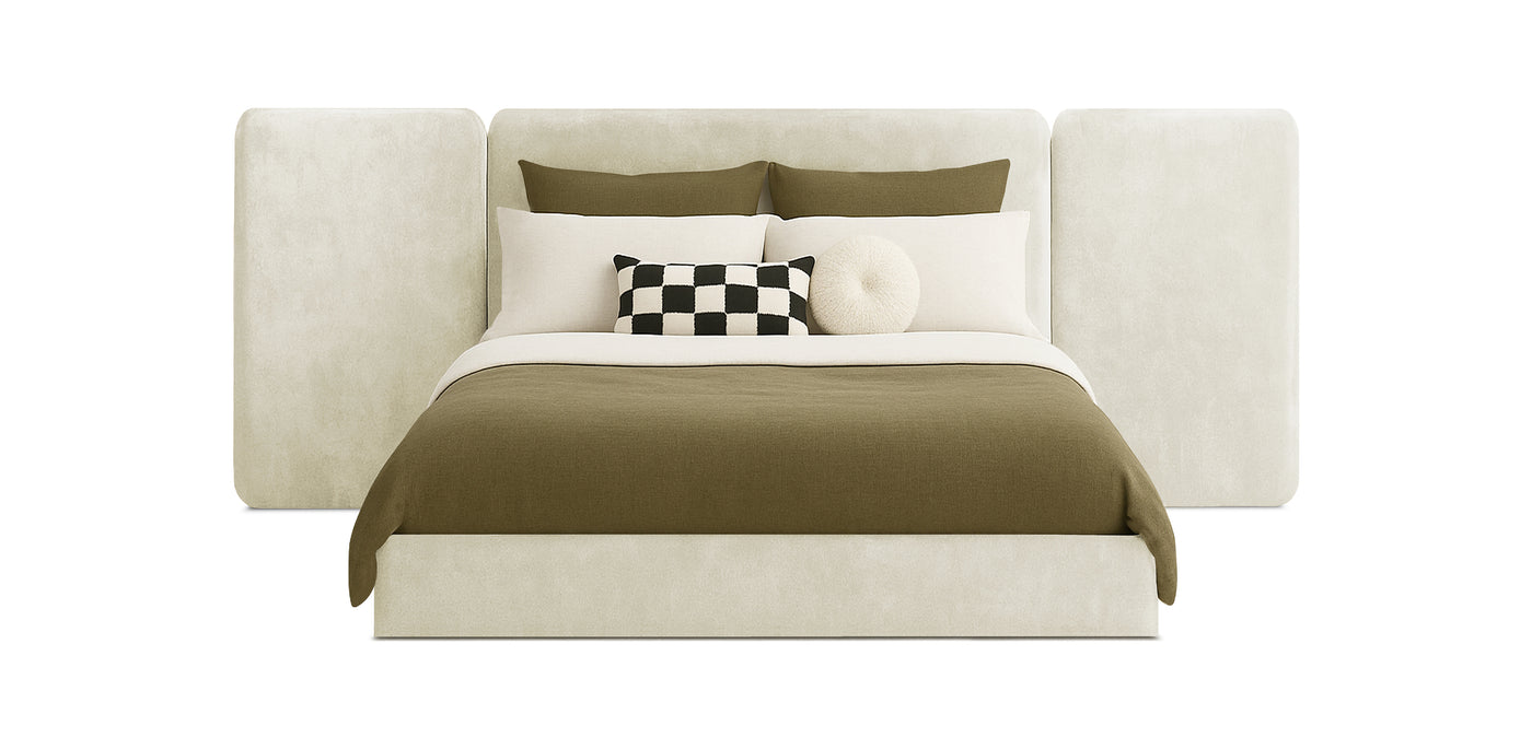 Grid Velvet Bed