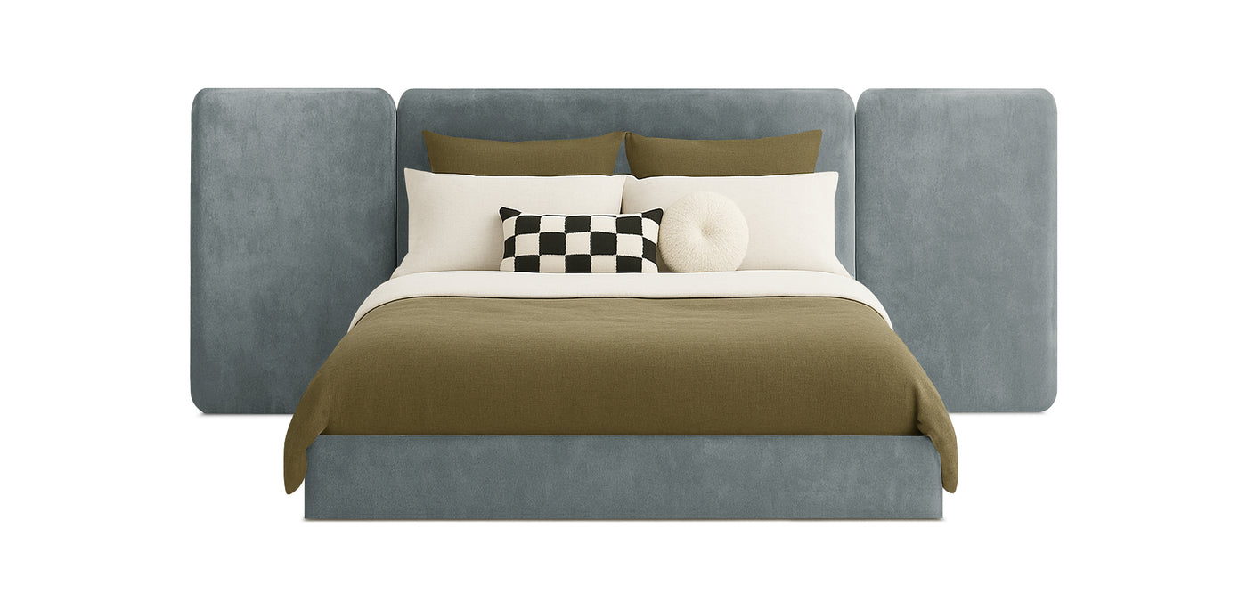 Grid Velvet Bed