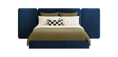 Grid Velvet Bed