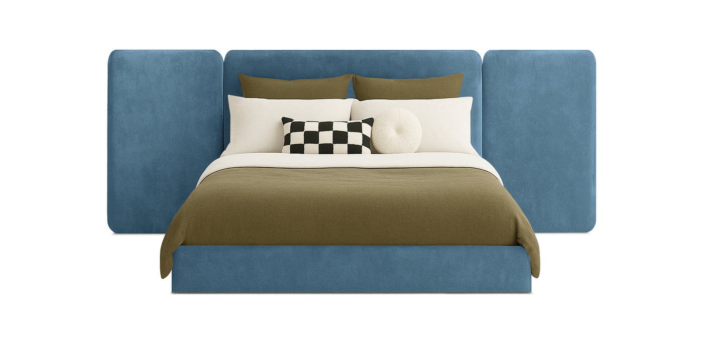 Grid Velvet Bed