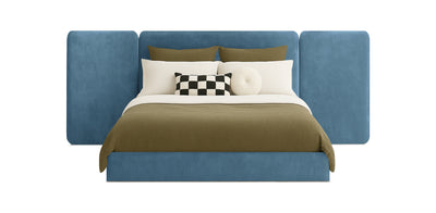 Grid Velvet Bed