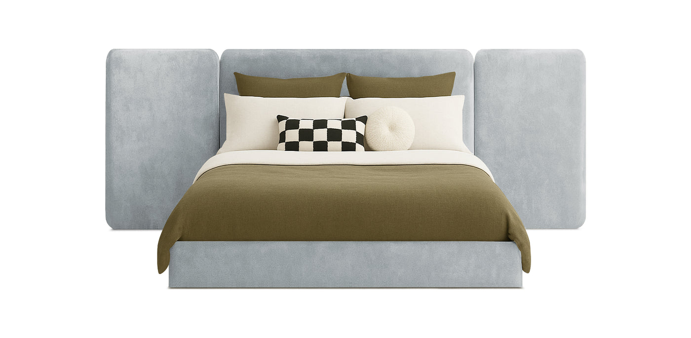 Grid Velvet Bed