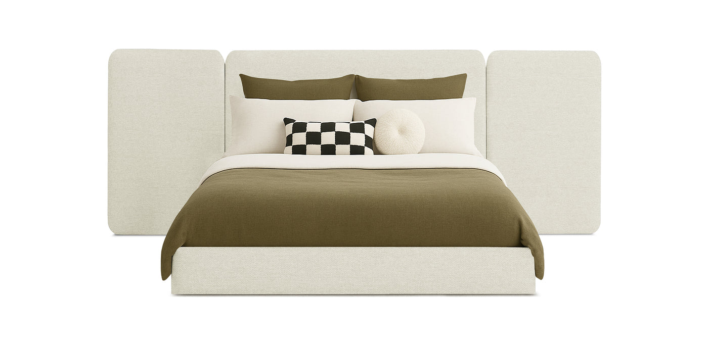 Grid Linen Bed