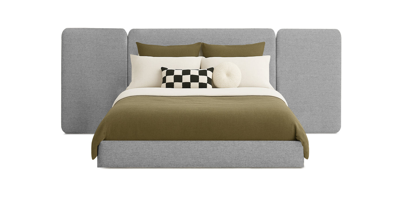 Grid Linen Bed