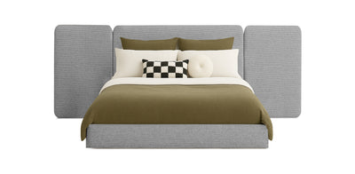 Grid Linen Bed