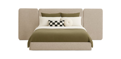 Grid Linen Bed