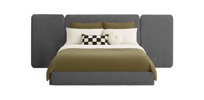 Grid Linen Bed