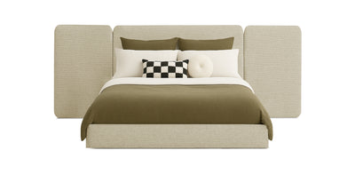 Grid Linen Bed