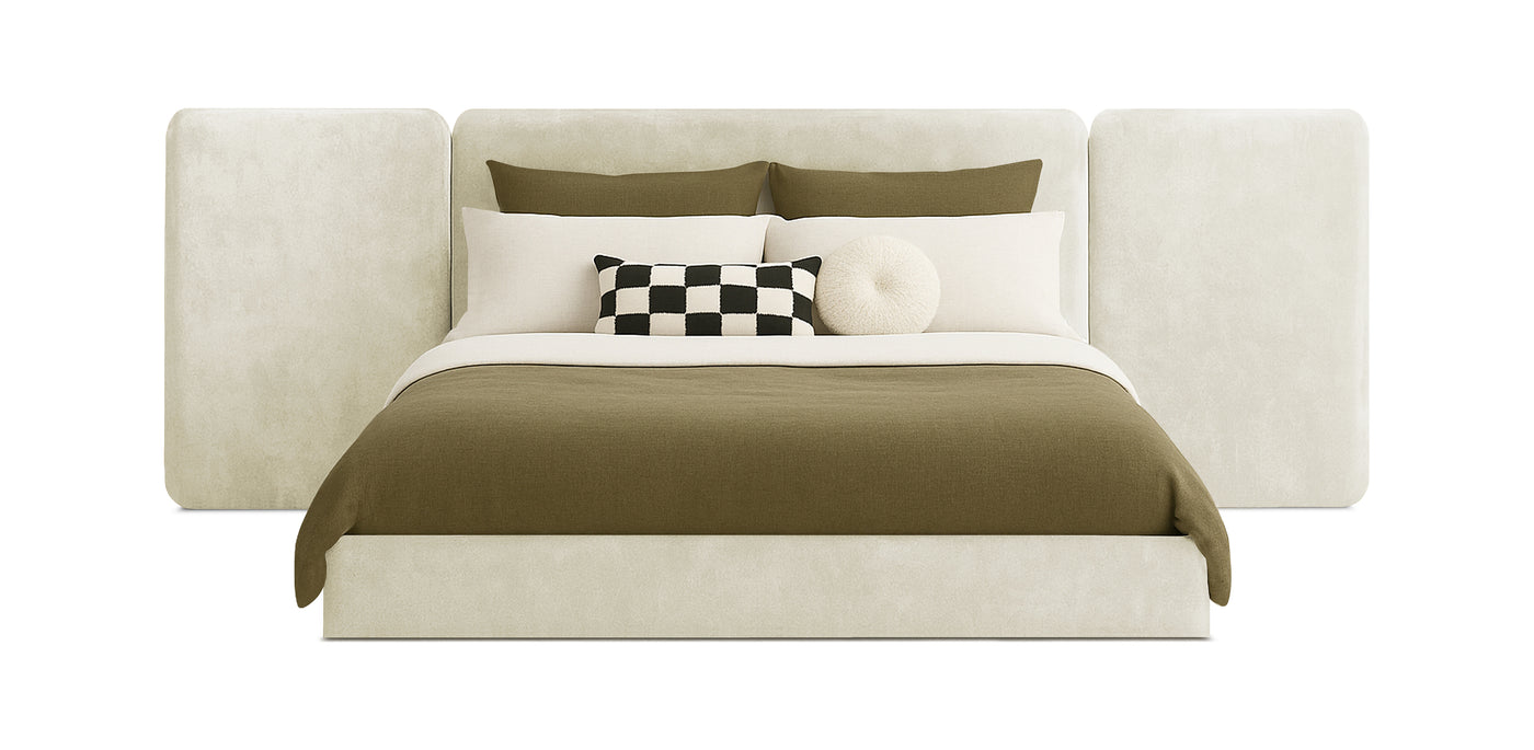 Grid Velvet Bed