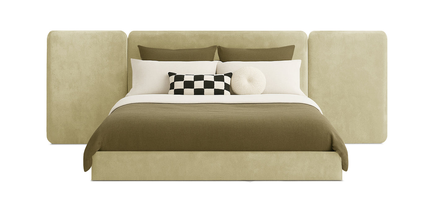 Grid Velvet Bed