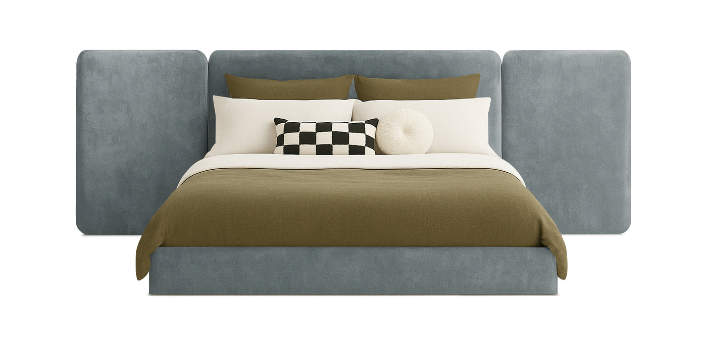 Grid Velvet Bed