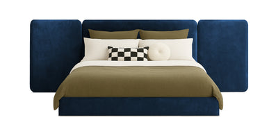 Grid Velvet Bed