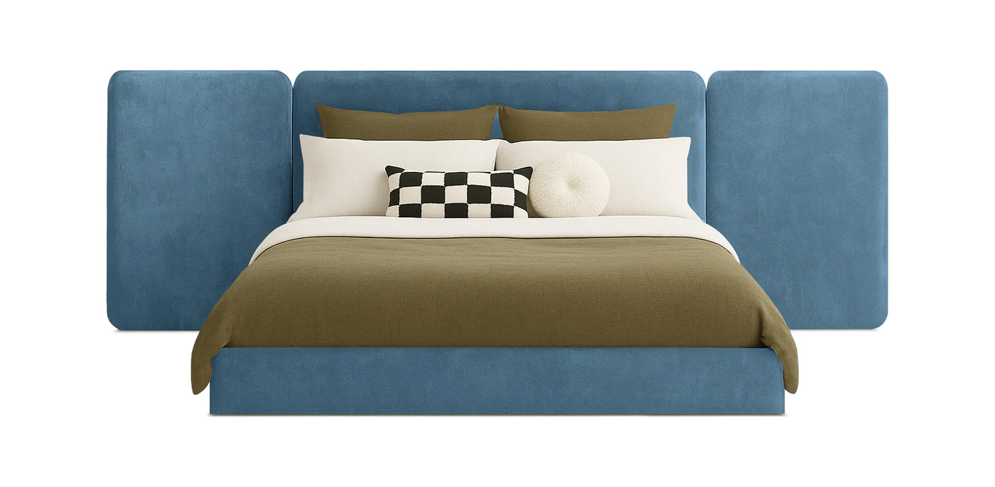 Grid Velvet Bed
