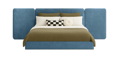 Grid Velvet Bed