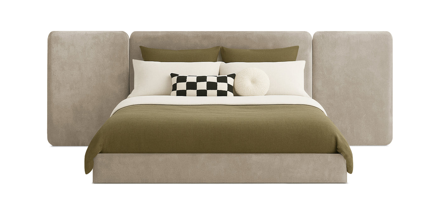 Grid Velvet Bed