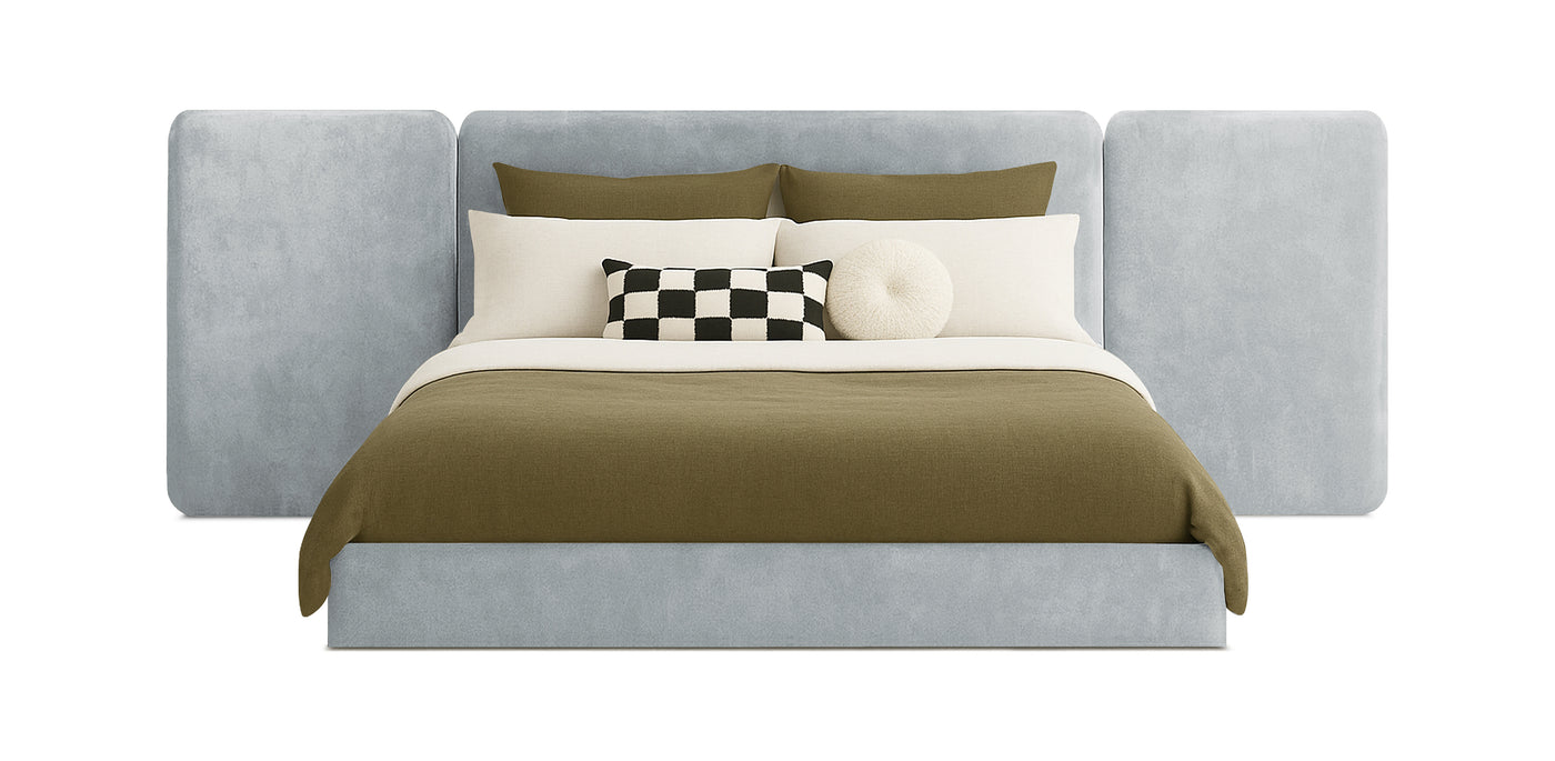 Grid Velvet Bed