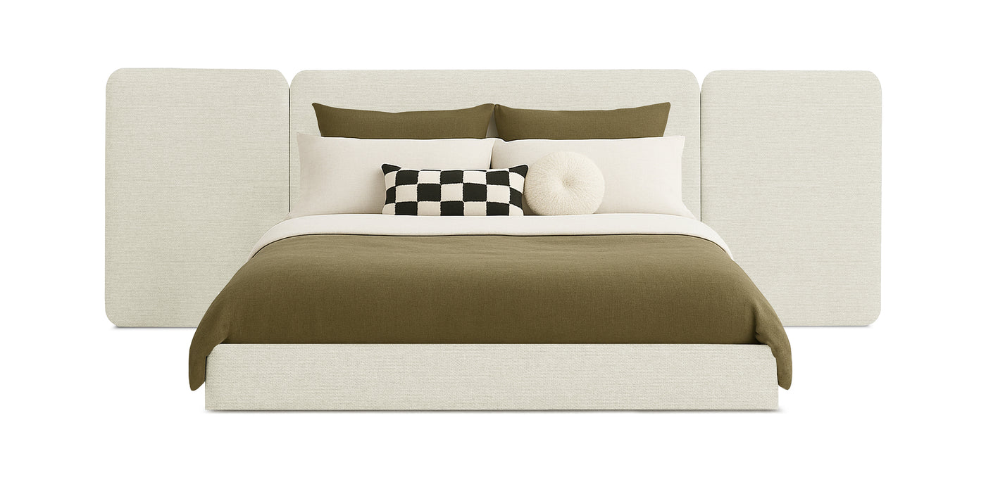 Grid Linen Bed