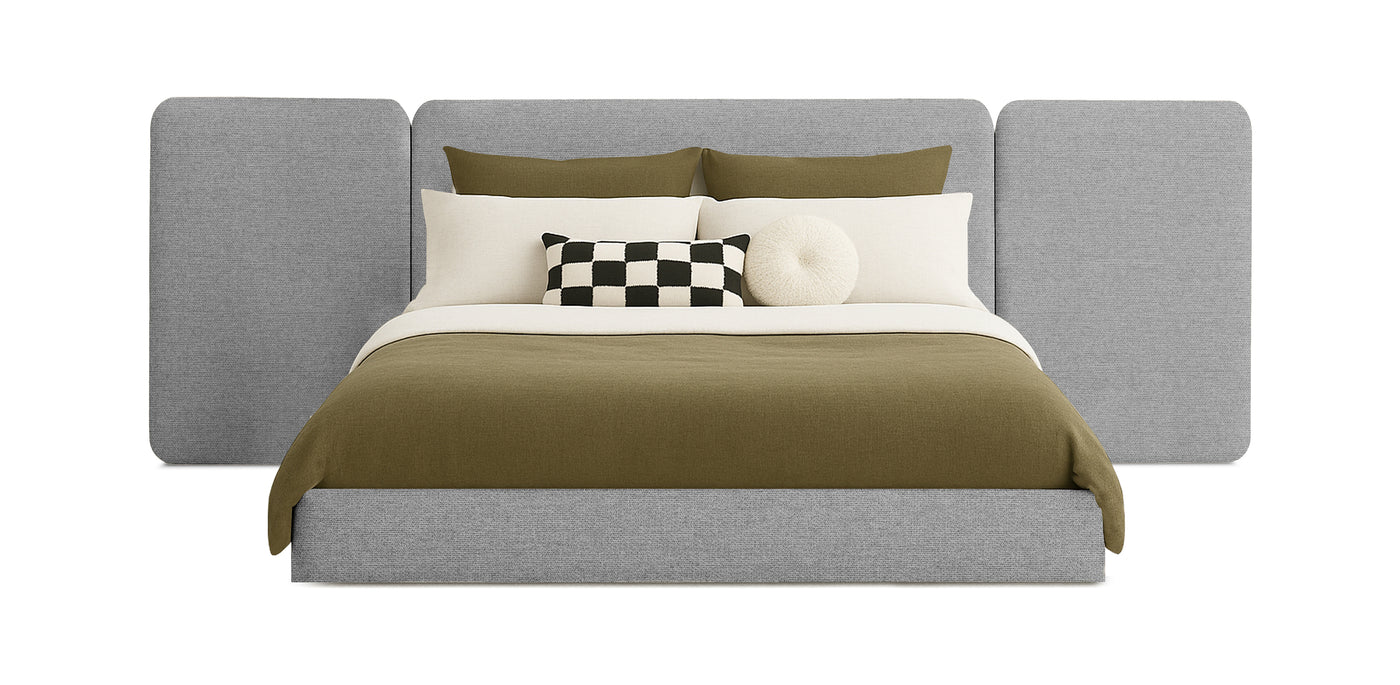 Grid Linen Bed