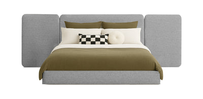 Grid Linen Bed