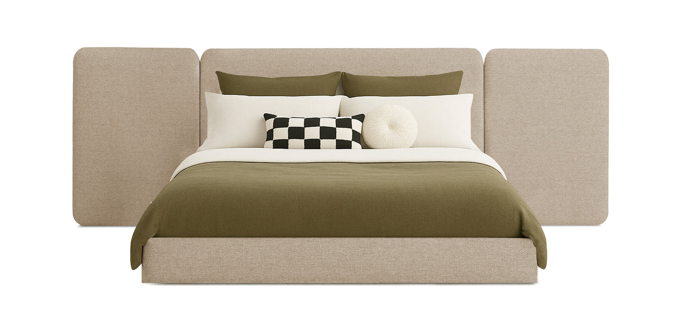 Grid Linen Bed