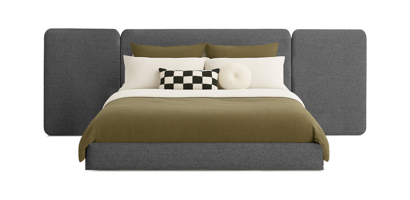 Grid Linen Bed