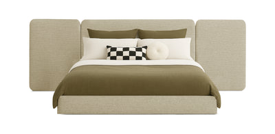Grid Linen Bed