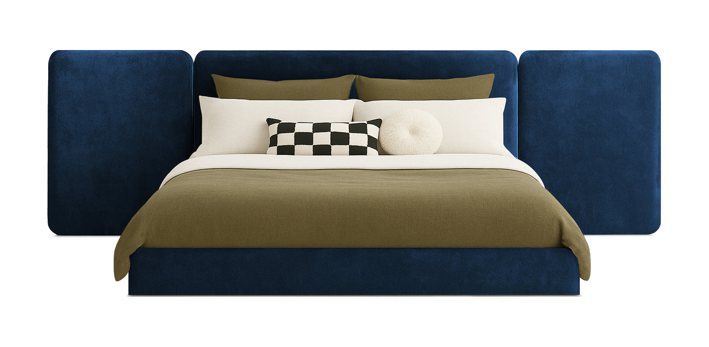 Grid Velvet Bed
