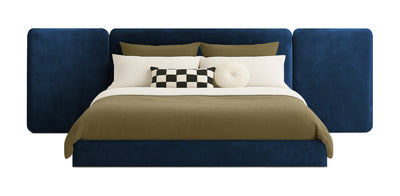 Grid Velvet Bed