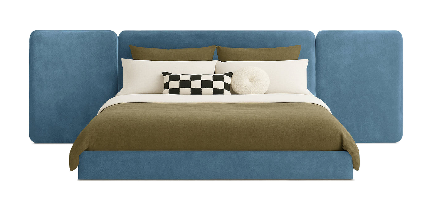 Grid Velvet Bed