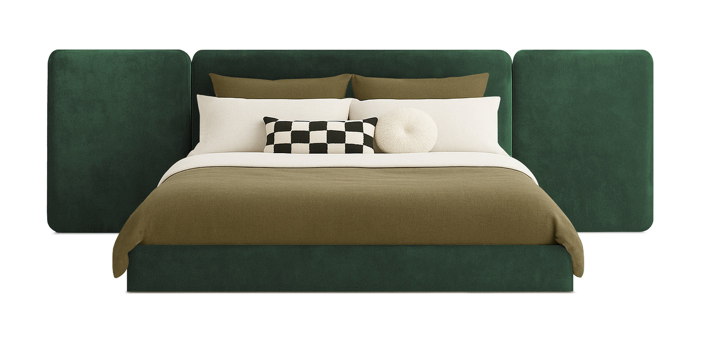 Grid Velvet Bed