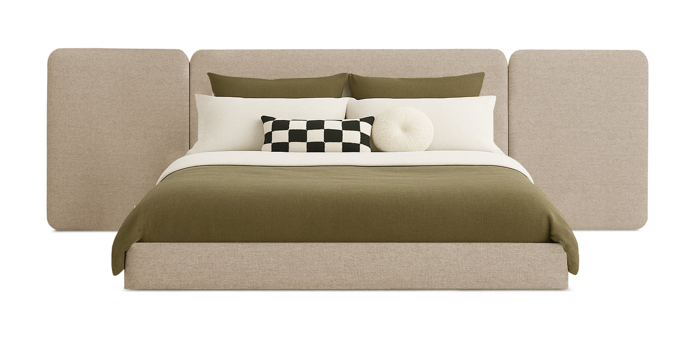 Grid Linen Bed
