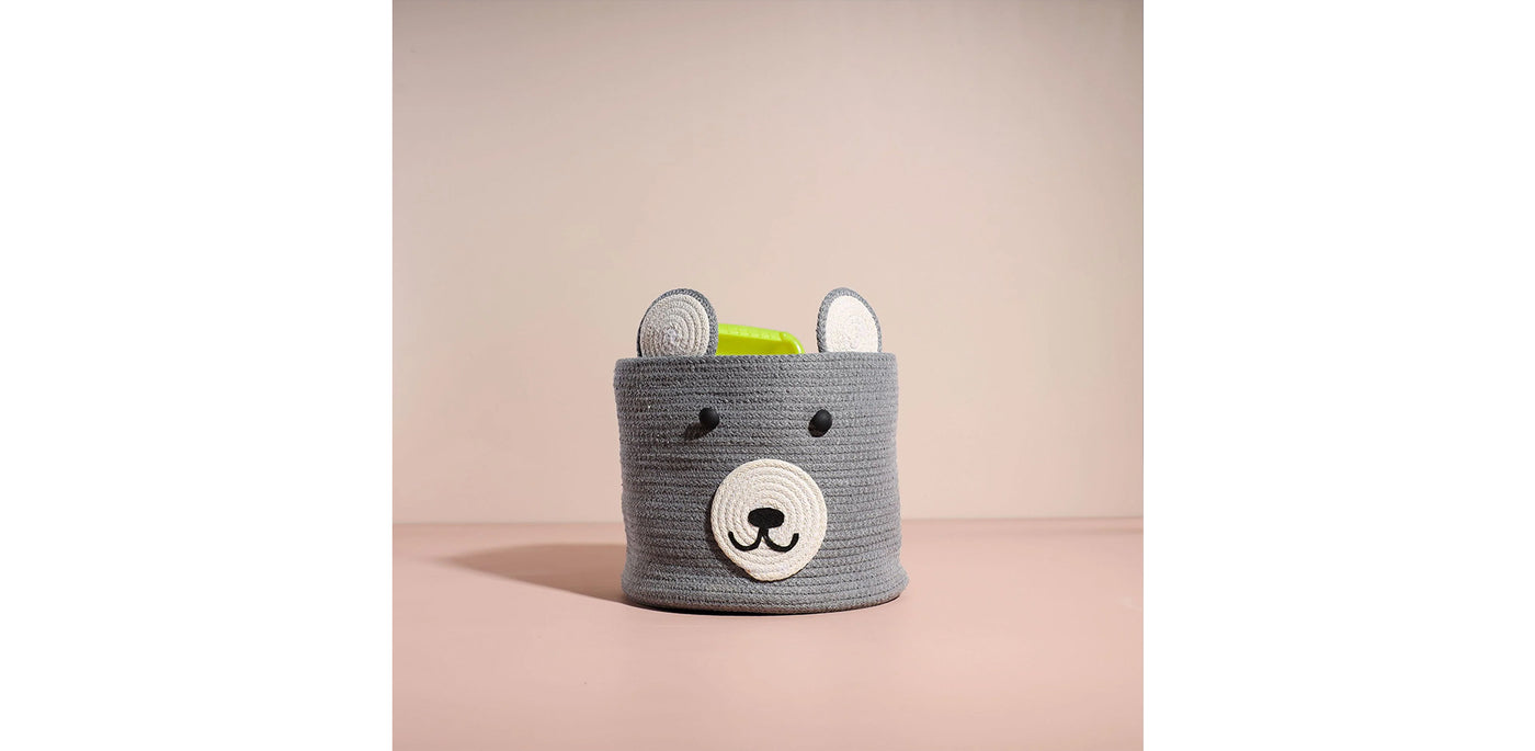 Grey Bear Storage Basket