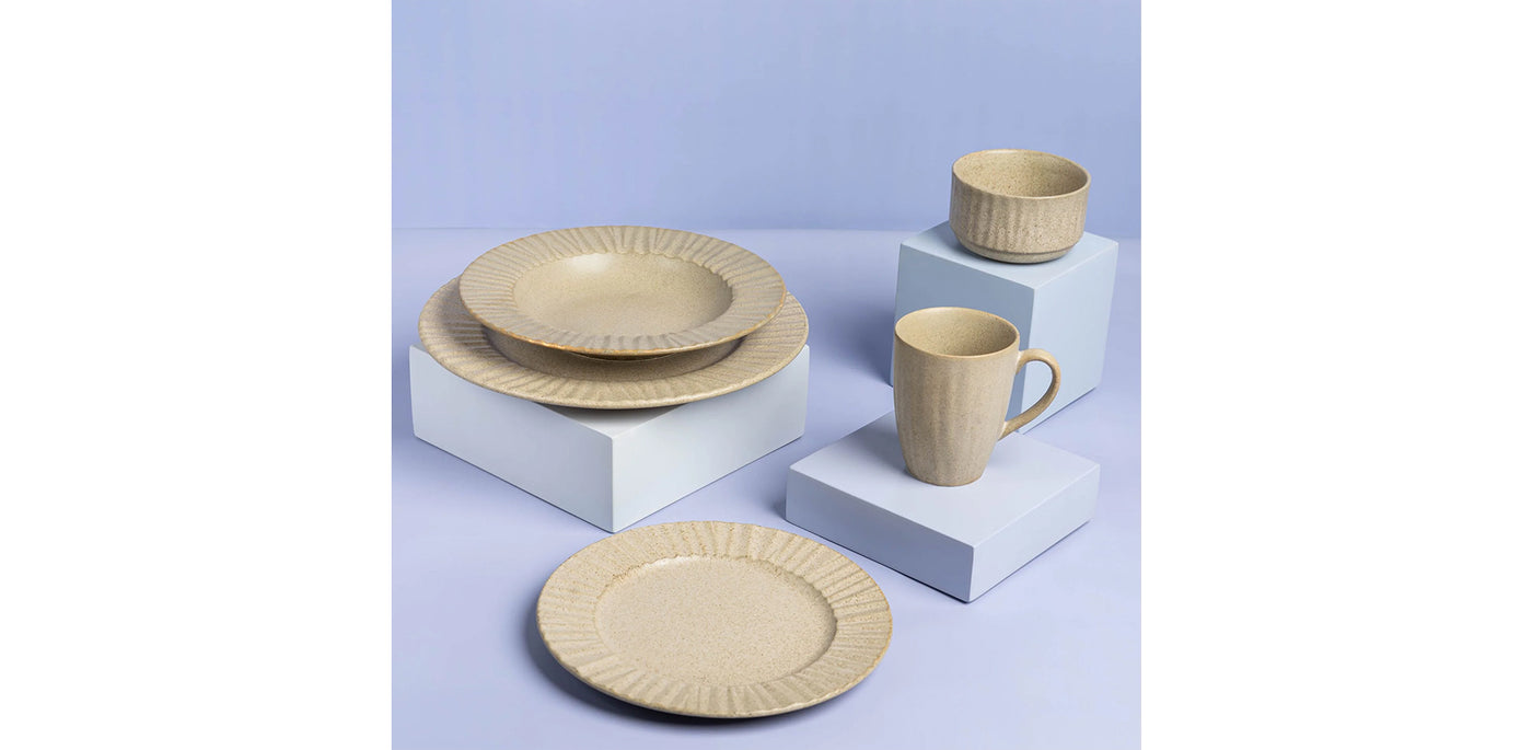 Porcelain Rustic Dinner Set