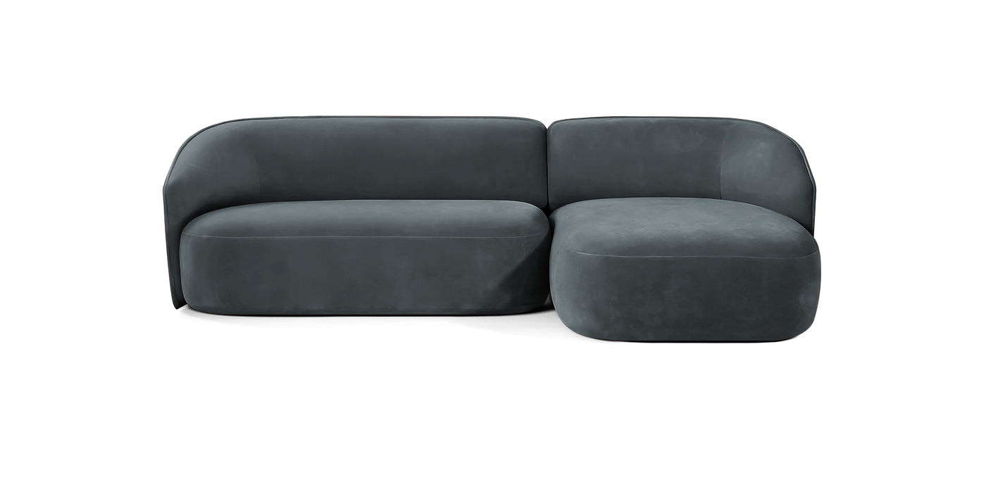Juno 210 Velvet L-Shape Sofa