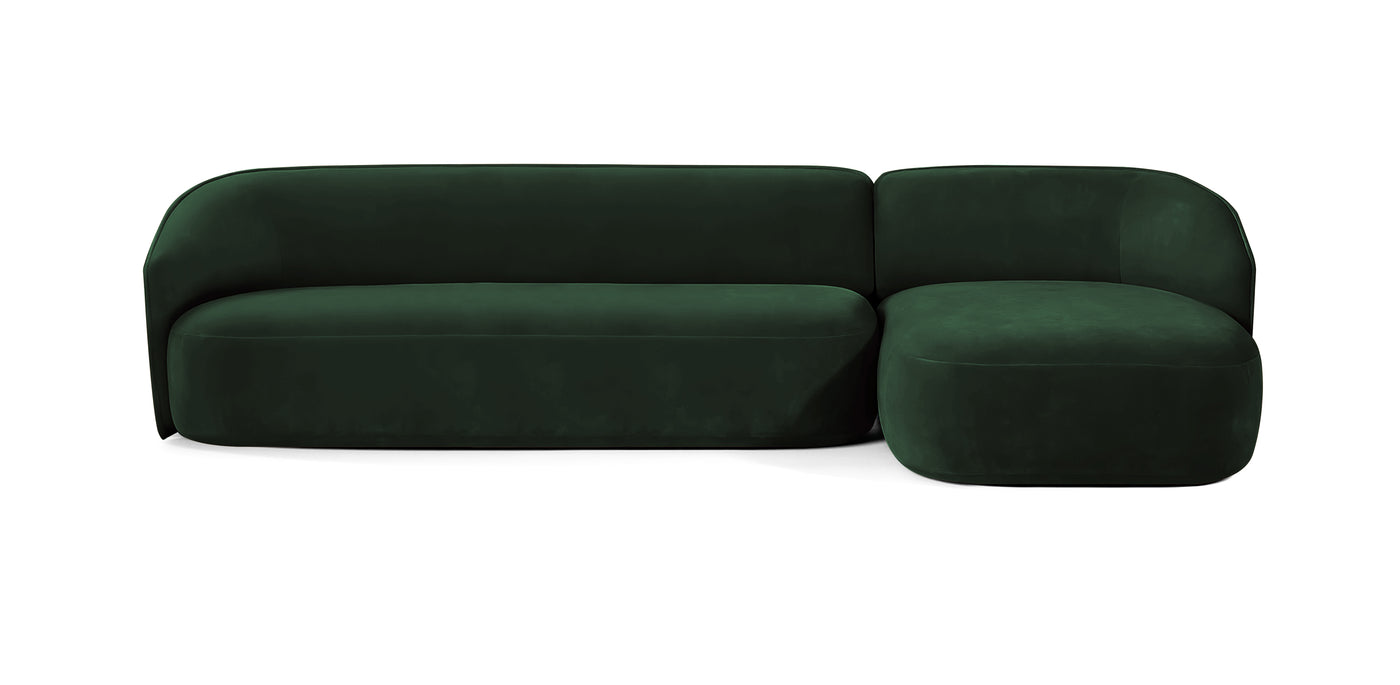 Juno 305 Velvet L-Shape Sofa