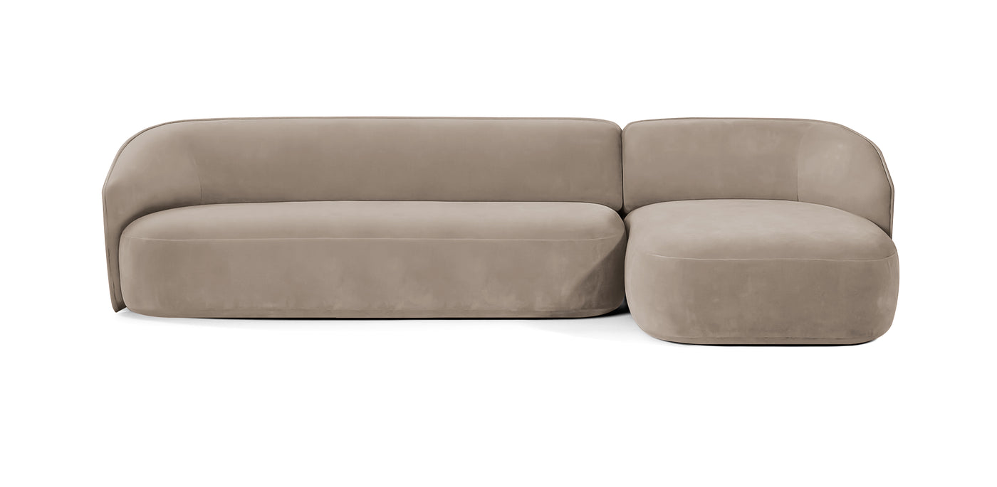 Juno 305 Velvet L-Shape Sofa