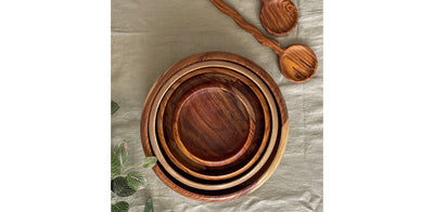 Oval Salad Bowl Set